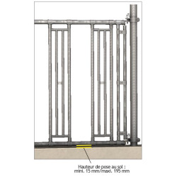 Kit de paso de cabeza con cuello ajustable para panel de autoservicio La Gée Kit de paso de cabeza con cuello ajustable para panel de autoservicio La Gée