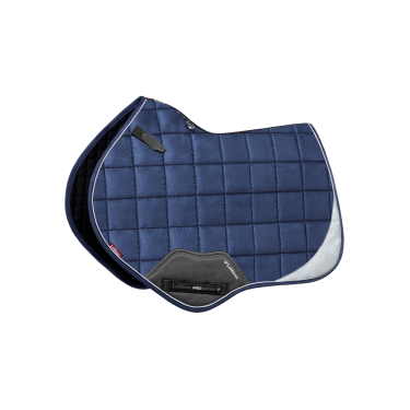 LeMieux Suede Close Contact Square Reflective Azul marino