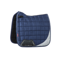 LeMieux Suede Dressage Square Reflective Azul marino