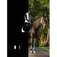 LeMieux Suede Dressage Square Reflective Azul marino
