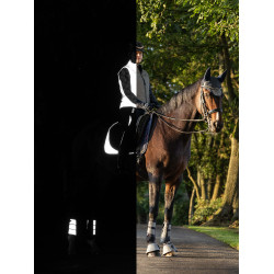 LeMieux Suede Dressage Square Reflective Azul marino LeMieux Suede Dressage Square Reflective Azul marino