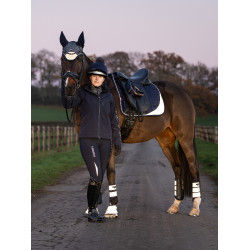 LeMieux Suede Dressage Square Reflective Azul marino LeMieux Suede Dressage Square Reflective Azul marino