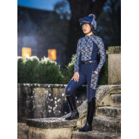 LeMieux Mini Reflective Hat Silk Azul marino