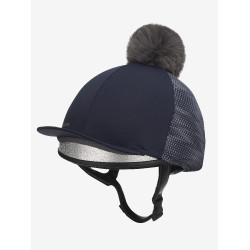 LeMieux Mini Reflective Hat Silk Azul marino
