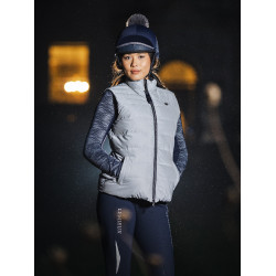 LeMieux Mini Reflective Hat Silk Azul marino