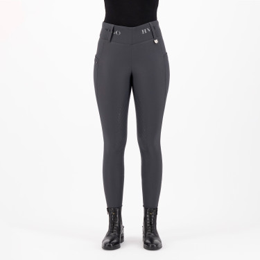 Leggings de equitación HV Polo Favourite Highwaist FullGrip Gris Cinc
