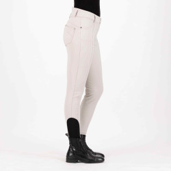 Pantalón de equitación HV Polo Ellen Highwaist FullGrip Gris Cinc Beige Pantalón de equitación HV Polo Ellen Highwaist FullGrip Gris Cinc Beige