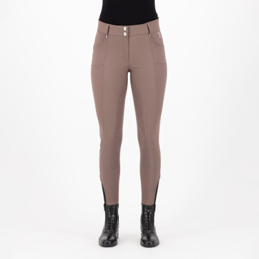 Pantalón de equitación HV Polo Ellen Highwaist FullGrip Nogal Beige