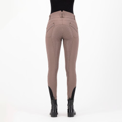Pantalón de equitación HV Polo Ellen Highwaist FullGrip Nogal Beige
