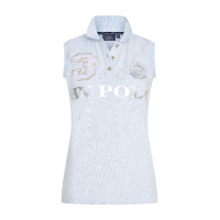 Polo sin mangas Favouritas HV Polo Niebla jaspeada Gris