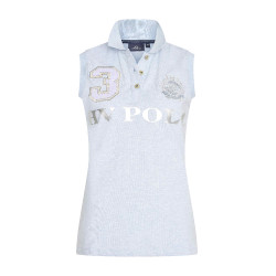 Polo sin mangas Favouritas HV Polo Niebla jaspeada Gris