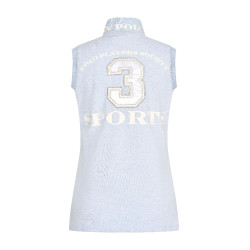 Polo sin mangas Favouritas HV Polo Niebla jaspeada Gris