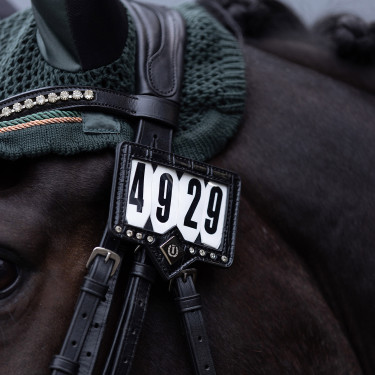 Portanúmeros para sudadero Imperial Riding Show and Glow Negro / cocodrilo negro