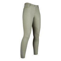 Pantalón Sunshine con rodilleras de silicona HKM Gris verde Pantalón Sunshine con rodilleras de silicona HKM Gris verde