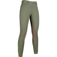 Pantalón Hunter con refuerzos de tela HKM Verde ahumado Pantalón Hunter con refuerzos de tela HKM Verde ahumado