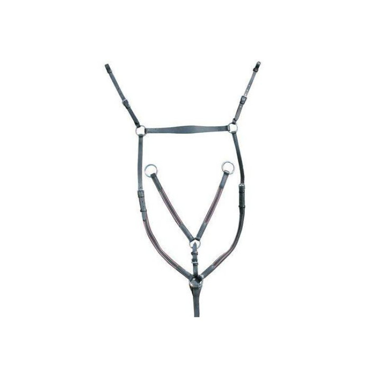 Pechopetral con herrajes plateados HKM Pechopetral con herrajes plateados HKM