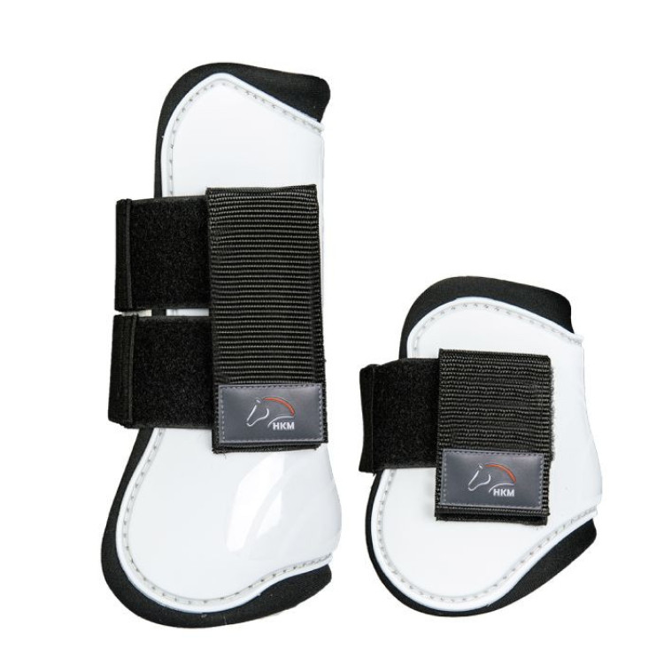 Juego de 4 protectores de tendones y protectores de menudillo HKM Juego de 4 protectores de tendones y protectores de menudillo HKM