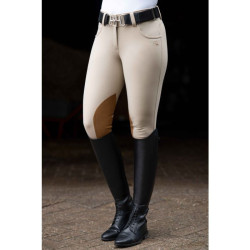 Pantalón Hunter con refuerzos en Alos HKM Natural oscuro Beige