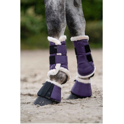 Campanas Comfort Premium Piel HKM Lila oscuro Violeta Campanas Comfort Premium Piel HKM Lila oscuro Violeta