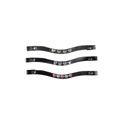 Frontales Hobby Horsing lote de 3 HKM Rosa / plateado