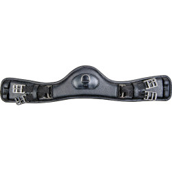 Cinchón de cuero Dressage Anatomic sin elástico HKM