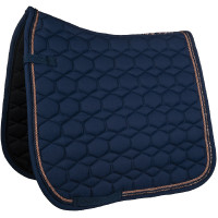 Alfombra Rosegold Glamour Style HKM Azul oscuro / oro rosado