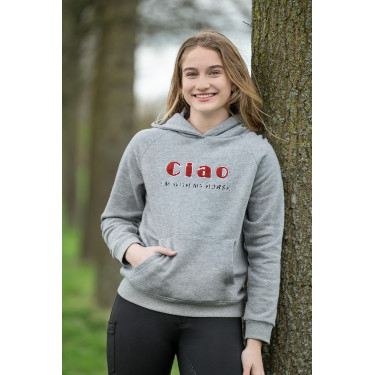 Sudadera con capucha Ruby HKM Gris claro / mezcla