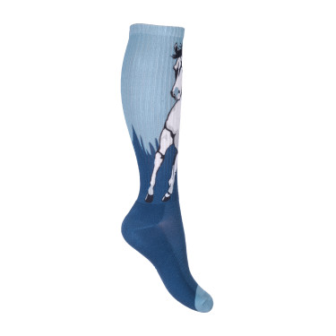 Calcetines para niños Helsinki HKM Azul glaciar / azul