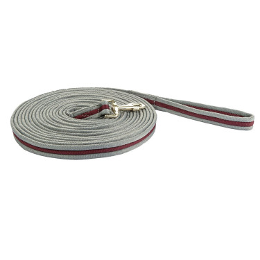 Longe voor werk Soft 8 m HKM Gris oscuro / burdeos