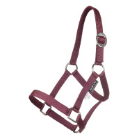 Cabezada Minishetty HKM Rojo oscuro