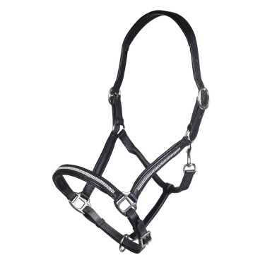 Cabezada de cuero Diamond HKM Cabezada de cuero Diamond HKM
