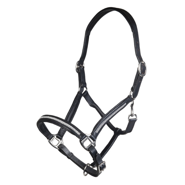 Cabezada de cuero Diamond HKM