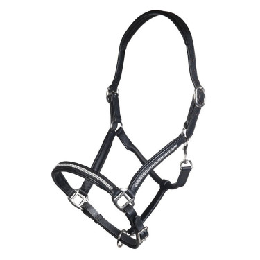 Cabezada de cuero Diamond HKM Cabezada de cuero Diamond HKM