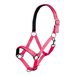Cabezada Stars Softice forro suave HKM Rosa neón