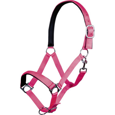 Cabezada Stars Softice forro suave HKM Rosa neón
