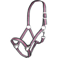 Cabezada Genf HKM Negro / rosa / gris