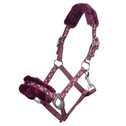 Cabezada Heart HKM Rojo oscuro