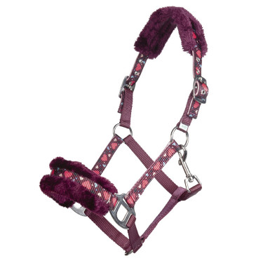 Cabezada Heart HKM Rojo oscuro