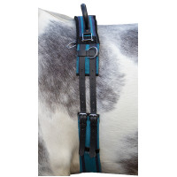 Sobrecincha de lona con asa HKM Marino / azul cielo