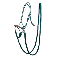 Cabezada etológica Strass con riendas / ramales HKM Petróleo / marrón Azul Cabezada etológica Strass con riendas / ramales HKM Petróleo / marrón Azul