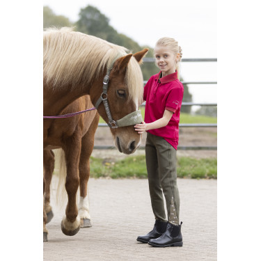 Polo Clásico HKM Arándano Rosa