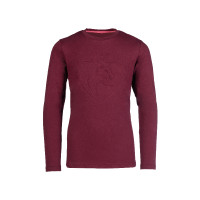 Polo de manga larga Amelie HKM Rojo oscuro