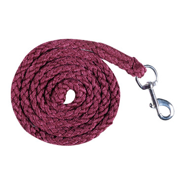 Longe Berry con mosquetón HKM Rojo oscuro