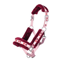 Cabezada Amelie HKM Rosa viejo