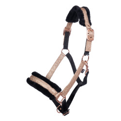 Cabezada Rosegold Glitter Style HKM Cabezada Rosegold Glitter Style HKM