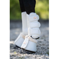 Protectores de doma Edinburgh traseros HKM Brandy Marrón