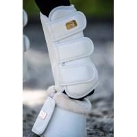 Protectores de doma Edinburgh traseros HKM Vainilla Amarillo