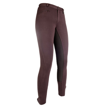 Basic-Reithose Belmtex Grip 3/4-Gesäßeinsatz HKM Marrón oscuro / marrón oscuro Marr&amp;amp;amp;oacute;n