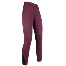 Legging Yvi con asiento completo de silicona HKM Rojo oscuro