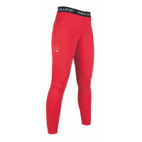 Leggings Wien Style con rodilleras de silicona HKM Roja Rojo